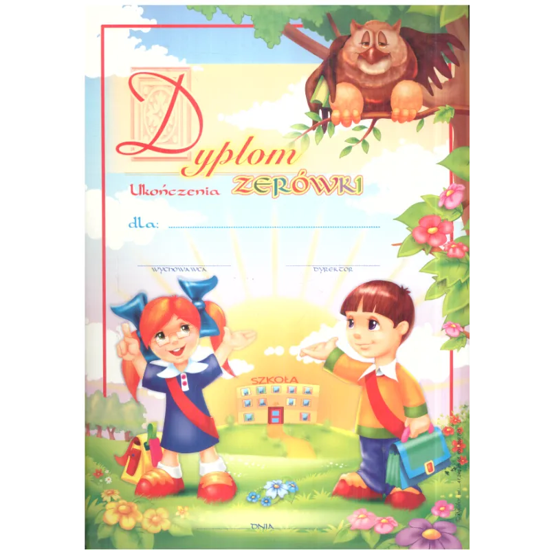 DYPLOM UKOŃCZENIA ZERÓWKI A4 - Panon