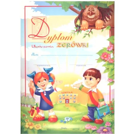DYPLOM UKOŃCZENIA ZERÓWKI A4 - Panon