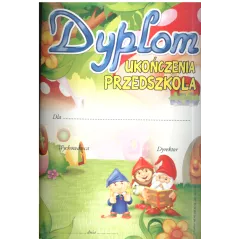 DYPLOM UKOŃCZENIA PRZEDSZKOLA A4 - Panon