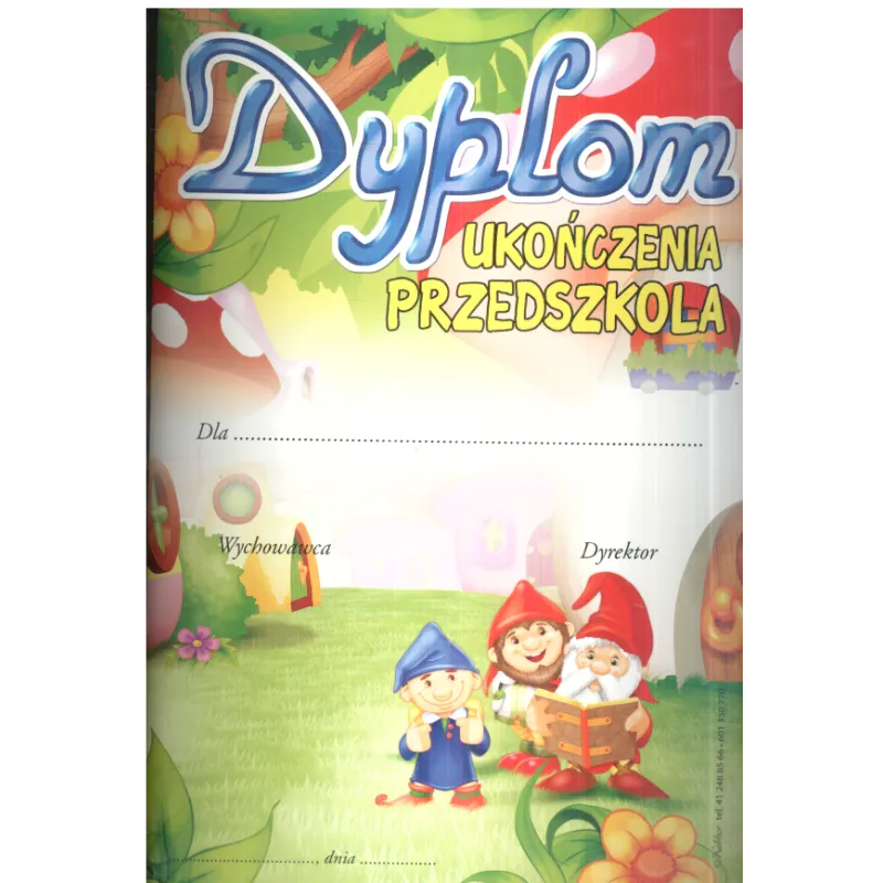 DYPLOM UKOŃCZENIA PRZEDSZKOLA A4 - Panon