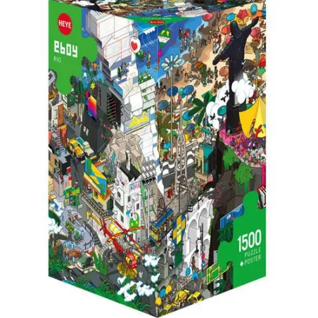 Rio De Janeiro Puzzle Pixelowe 1500 Elementów Eboy