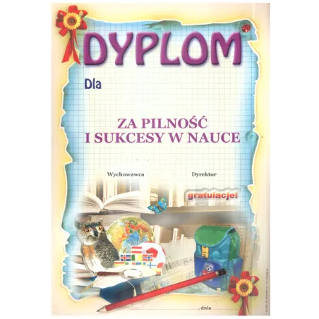 DYPLOM PILNOŚĆ I SUKCESY W NAUCE A4 - Panon