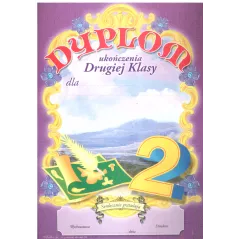 DYPLOM UKOŃCZENIA DRUGIEJ KLASY B5 - Panon