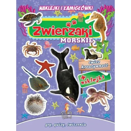 ZWIERZAKI MORSKIE NAKLEJKI I ŁAMIGŁÓWKI ĆWICZ KREATYWNOŚĆ - Arti