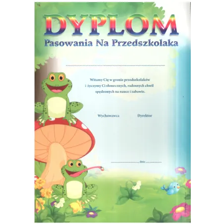 DYPLOM PASOWANIA NA PRZEDSZKOLAKA A4 - Panon