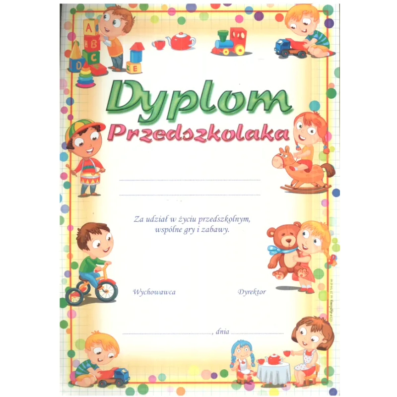 DYPLOM PRZEDSZKOLAKA A4 - Panon