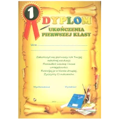DYPLOM UKOŃCZENIA PIERWSZEJ KLASY A4 - Panon