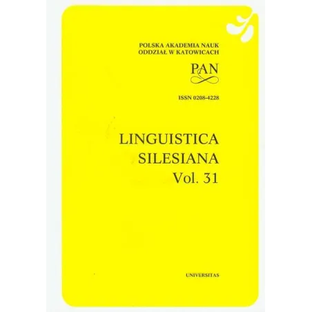 LINGUISTICA SILESIANA 31 - Universitas