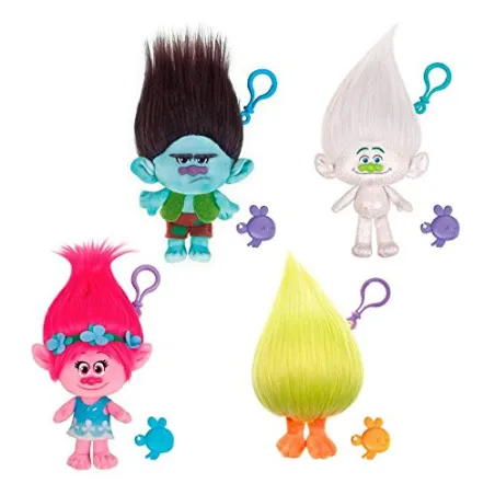 Trolle Zestaw 4 Pluszowych Troli Z Zawieszką 22 Cm Trolls Mega