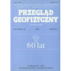 PRZEGLĄD GEOFIZYCZNY ROCZNIK LII 2007 ZESZYT 2 KWARTALNIK - Wydawnictwo Naukowe PWN