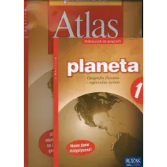 PLANETA 1 PODRĘCZNIK GEOGRAFIA FIZYCZNA I REGIONALNA ŚWIATA + NIEZBĘDNIK + ATLAS Jerzy Makowski, Jan Mordawski - Rożak