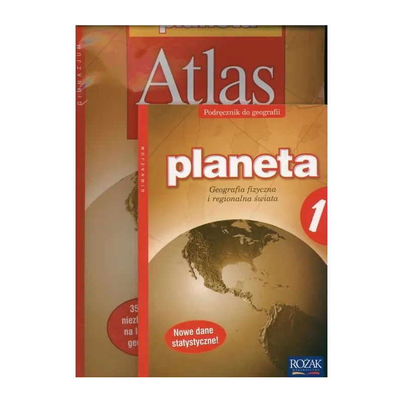 PLANETA 1 PODRĘCZNIK GEOGRAFIA FIZYCZNA I REGIONALNA ŚWIATA + NIEZBĘDNIK + ATLAS Jerzy Makowski, Jan Mordawski - Rożak