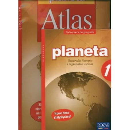 Planeta 1 Podręcznik Geografia Fizyczna I Regionalna Świata + Niezbędnik + Atlas Jerzy Makowski, Jan Mordawski Planeta 1 Podręcznik Geografia Fizyczna I Regionalna Świata + Niezbędnik + Atlas Jerzy Makowski, Jan Mordawski