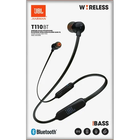 SŁUCHAWKI BEZPRZEWODOWE JBL T110BT BLUETOOTH CZARNE