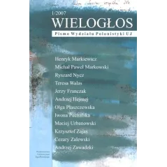 WIELOGŁOS PISMO WYDZIAŁU POLONISTYKI Teresa Walas - Wydawnictwo Uniwersytetu Jagiellońskiego