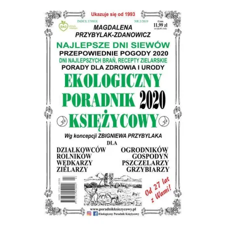 EKOLOGICZNY PORADNIK KSIĘŻYCOWY 2020 Magdalena Przybylak-Zdanowicz - GAJ