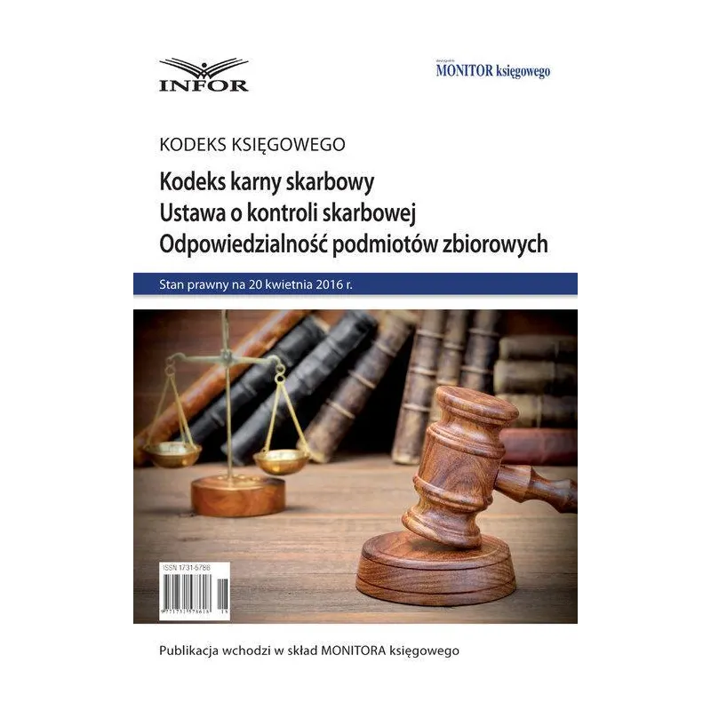 KODEKS KARNY SKARBOWY, USTAWA O KONTROLI SKARBOWEJ, ODPOWIEDZIALNOŚĆ PODMIOTÓW ZBIOROWYCH - Infor
