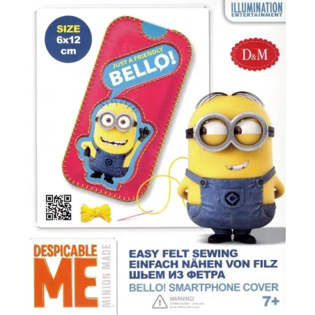 MINIONKI POKROWIEC NA TELEFON Z FILCU  ZESTAW KREATYWNY 7+