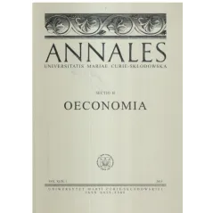 ANNALES XLIV OECONOMIA - UMCS