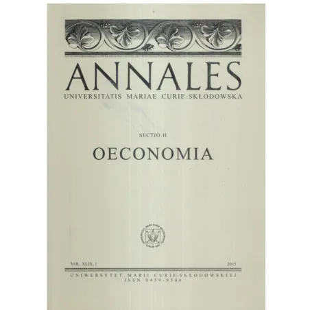 ANNALES XLIV OECONOMIA - UMCS
