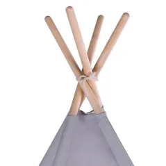 NAMIOT TIPI + MATA + 2 PODUSZKI SZARY PIÓRKA LULANDO