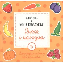 OWOCE I WARZYWA ROZWIJAJĄCE ZABAWY DLA MALUSZKA KSIĄŻECZKA + KARTY OBRAZKOWE 1+ - Edgard