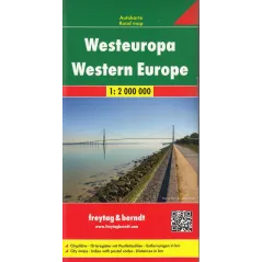 WESTEUROPA EUROPA ZACHODNIA MAPA SAMOCHODOWA 1: 2 000 000 - Freytag&berndt