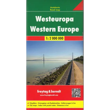 WESTEUROPA EUROPA ZACHODNIA MAPA SAMOCHODOWA 1: 2 000 000 - Freytag&berndt