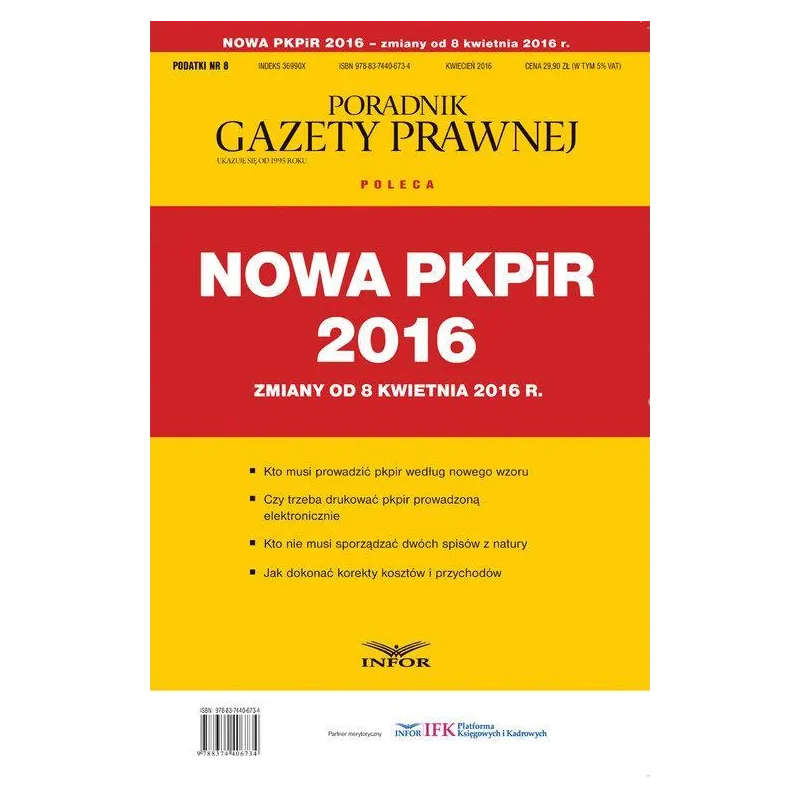 NOWA PKPIR 2016 - Infor