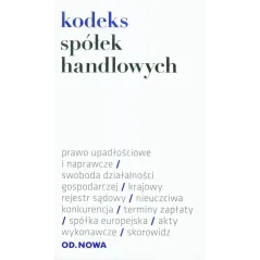 KODEKS SPÓŁEK HANDLOWYCH - od.nowa