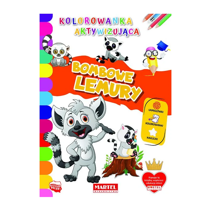 BOMBOWE LEMURY KOLOROWANKA AKTYWIZUJĄCA - Martel