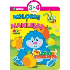 LEŚNE ZWIERZĘTA KOLORUJ I NAKLEJAJ 3-4 LATA - Olesiejuk