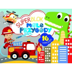 SUPERBLOK MAŁE PRZYGODY 16 NAKLEJEK - Olesiejuk