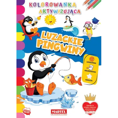 LUZACKIE PINGWINY KOLOROWANKA AKTYWIZUJĄCA - Martel