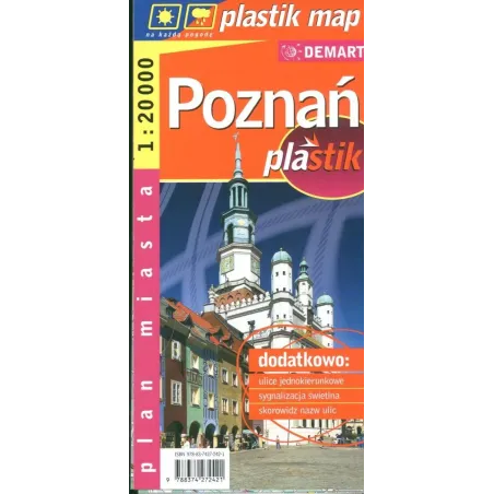POZNAŃ LAMINOWANY PLAN MIASTA 1 : 20 000 - Demart
