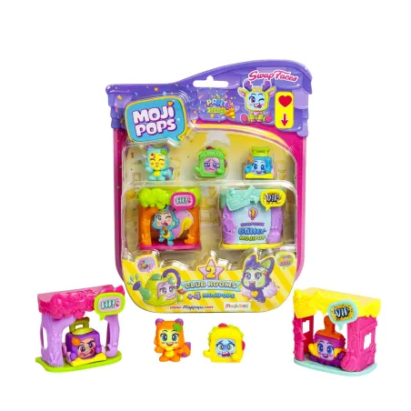 MOJIPOPS 2 CLUB ROOMS + 4 MOJIPOPS FIGURKI KOLEKCJONERSKIE PARTY SERIES - Magic box