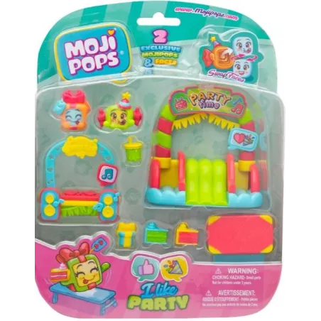MOJIPOPS I LIKE PARTY 2 FIGURKI KOLEKCJONERSKIE Z WYMIENNYMI BUZIAMI + AKCESORIA - Magic box