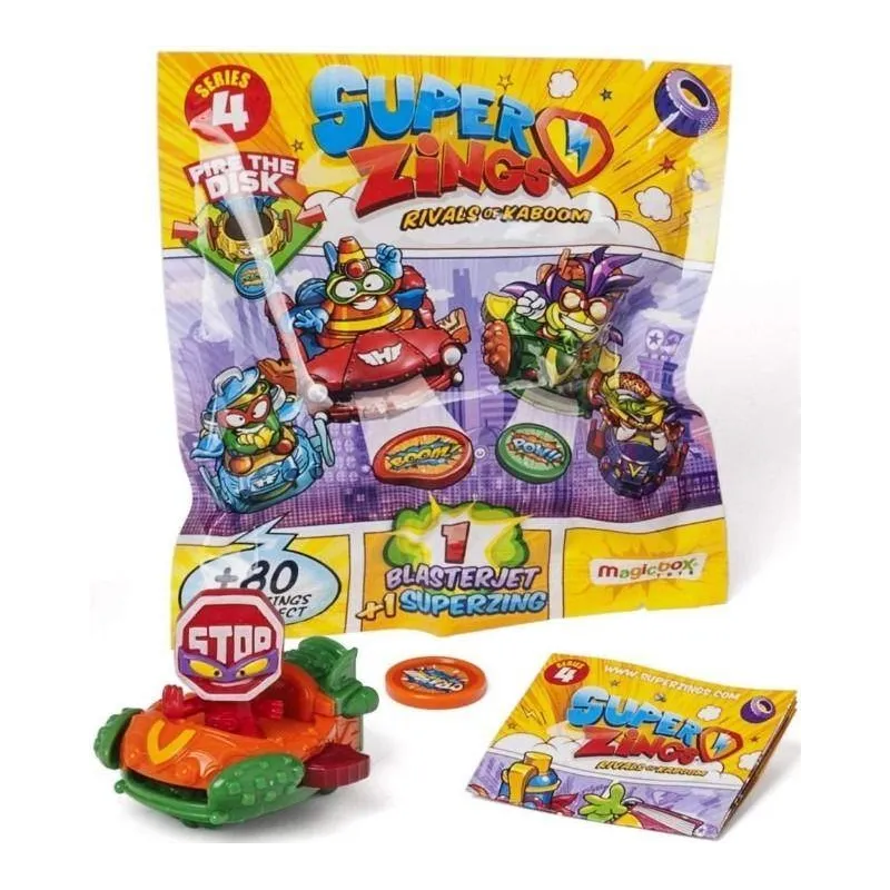 SUPER ZINGS FIGURKA + BLASTER JET SERIA 4