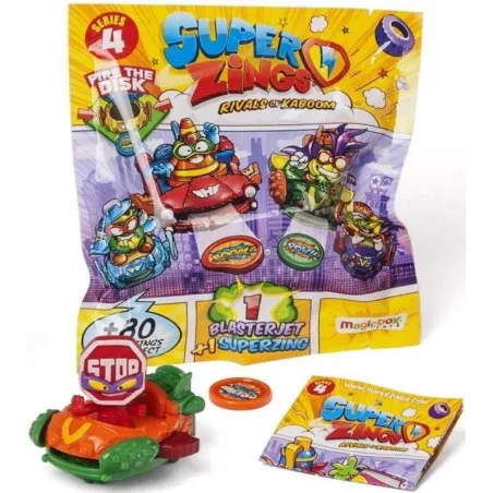 SUPER ZINGS FIGURKA + BLASTER JET SERIA 4
