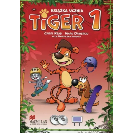 TIGER 1 KSIĄŻKA UCZNIA + 2CD/ TIGER 1 MOJE PORTFOLIO - Mc Group