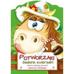 POTWORZAKI SZALONE ZWIERZAKI STWÓRZ WŁASNEGO POTWORA! KOLORUJ I NAKLEJAJ - Smart Books