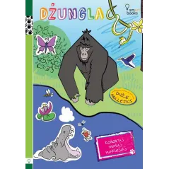 DŻUNGLA. KOLORUJ, MALUJ, NAKLEJAJ - Smart Books