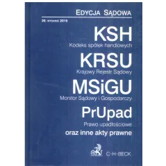 KODEKS SPÓŁEK HANDLOWYCH, KRAJOWY REJESTR SĄDOWY, MONITOR SĄDOWY I GOSPODARCZY, PRAWO PRZEDSIĘBIORCÓW - C.H. Beck