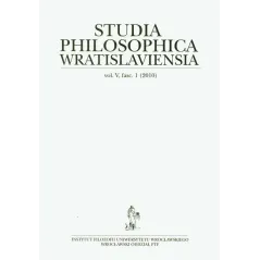 STUDIA PHILOSOPHICA WRATISLAVIENSIA VOL.5 FASC.1 - Wydawnictwo Uniwersytetu Wrocławskiego