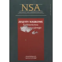 ZESZYTY NAUKOWE SĄDOWNICTWA ADMINISTRACYJNEGO 2 - LexisNexis