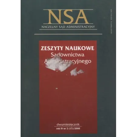ZESZYTY NAUKOWE SĄDOWNICTWA ADMINISTRACYJNEGO 2 - LexisNexis