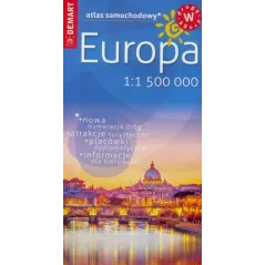 EUROPA ATLAS SAMOCHODOWY 1 : 1 500 000 - Demart