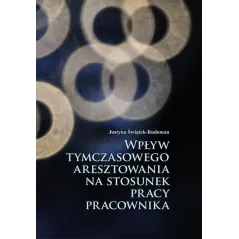 WPŁYW TYMCZASOWEGO ARESZTOWANIA NA STOSUNEK PRACY PRACOWNIKA Justyna Świątek-Rudoman - Aspra