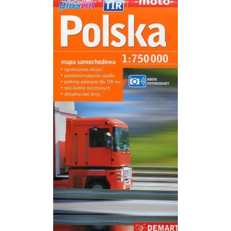 POLSKA MAPA SAMOCHODOWA 1 : 750 000 - Demart