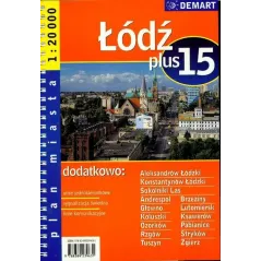 ŁÓDŹ PLAN MIASTA 1:20 000 - Demart